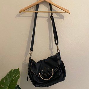 Urban Outfitters Black Faux Leather Crossbody Bag